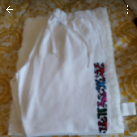 Keith Haring White Sweatpants for Men - Picture 3 of 10